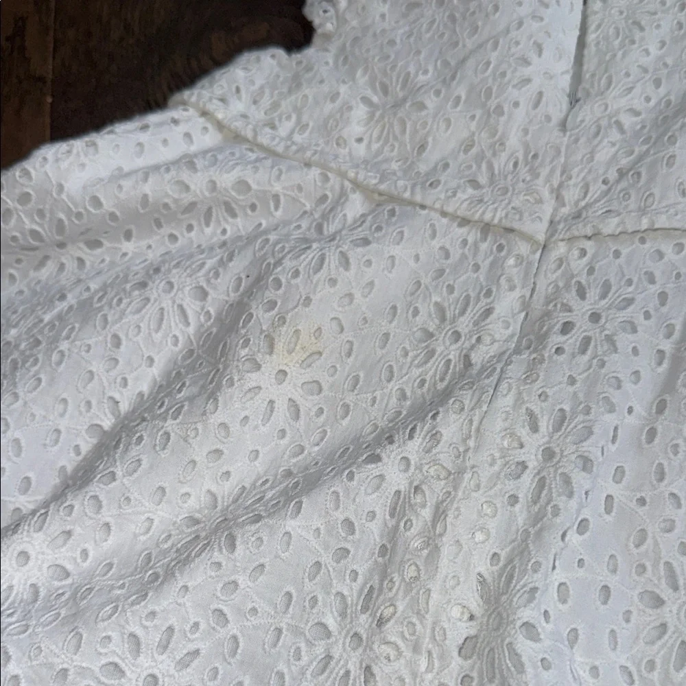 Elegant White Eyelet baby Dress 18-24 2T tartine et chocolat NWT spring easter